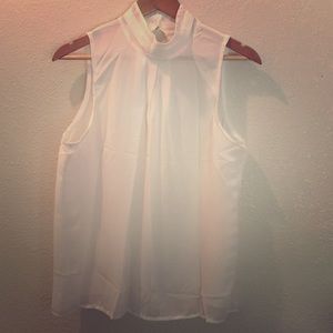 New Sleeveless Dressy Off-White Top